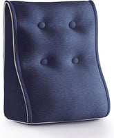 Kombinierbares ergonomisches Bettkissen Leinen-Blau